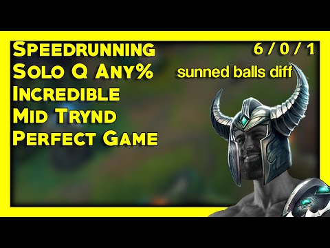 Speedrunning Solo Q with Perfect Mid Tryndamere Gameplay
