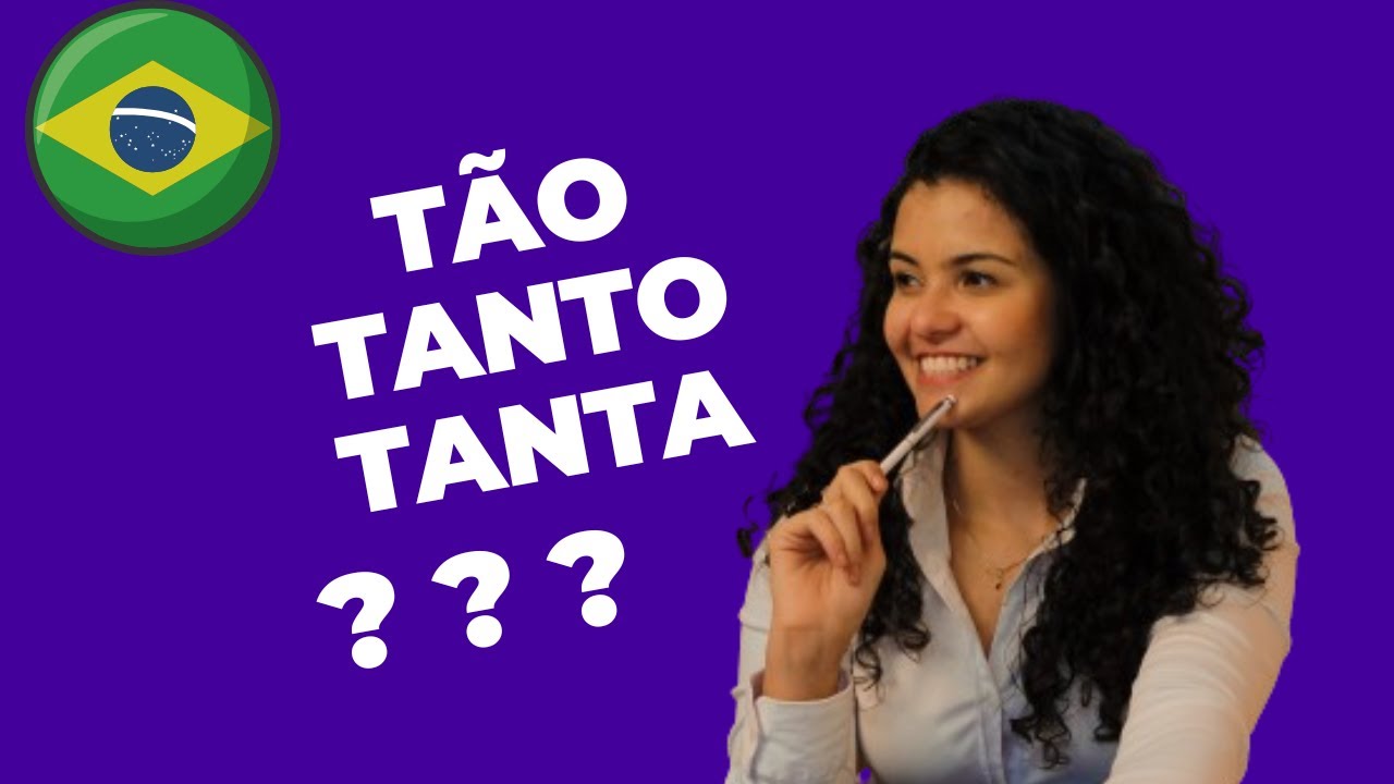 Como usar TÃO e TANTO | Portuguese Live Class
