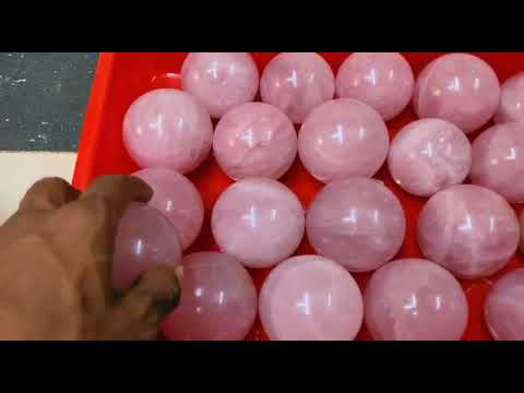 20-30mm Natural Pink Rose Quartz Crystal Ball