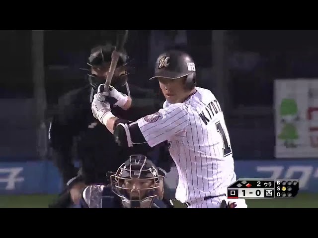 【2回裏】マリーンズ・清田 3塁線を破るタイムリー2ベース!! 2015/4/30 M-L