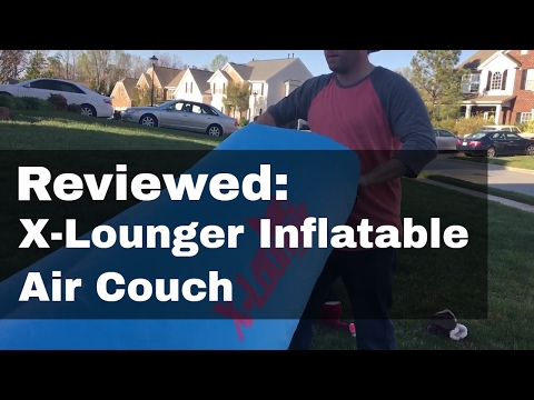 X-Lounger Inflatable Air Couch Demo and Review