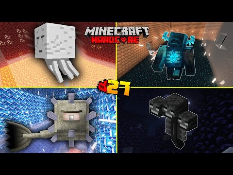 I Trap Wither - Warden In My Hardcore World | Minecraft Pocket Edition | Bedrock Edition | #27
