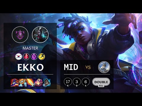 Ekko Mid vs Galio - KR Master Patch 10.24