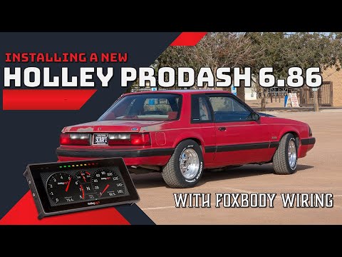 Installing a Holley Prodash 6.86 On Our Foxbody Mustang Using factory Wiring