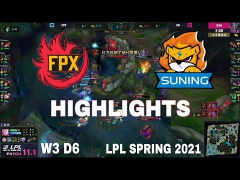 Highlight FPX vs SN All Game LPL Mùa Xuân 2021 | LPL Spring 2021 | FunPlus Phoenix vs Suning
