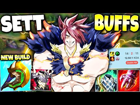 New SETT Buffs created a NEW IMMORTAL AD SETT BUILD even more BROKEN 🔥 LoL Top Sett s11 Gameplay