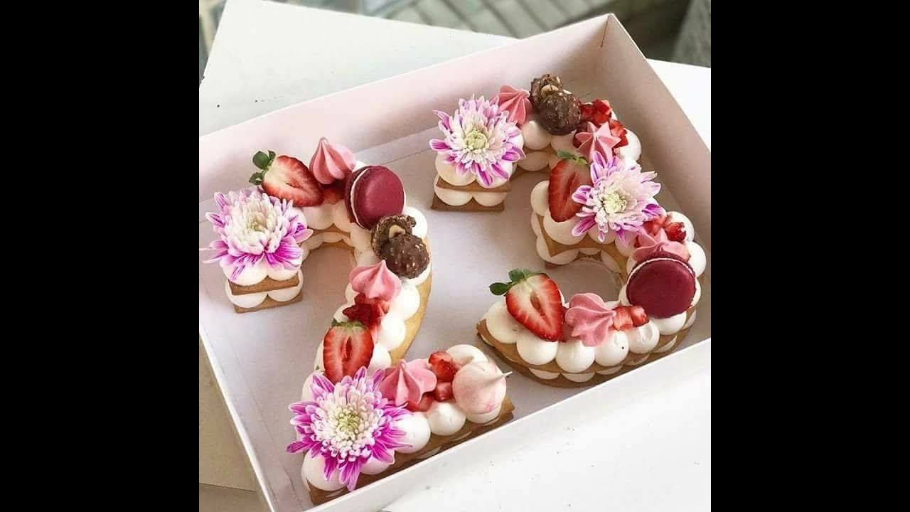 Bolo em Formato de Número