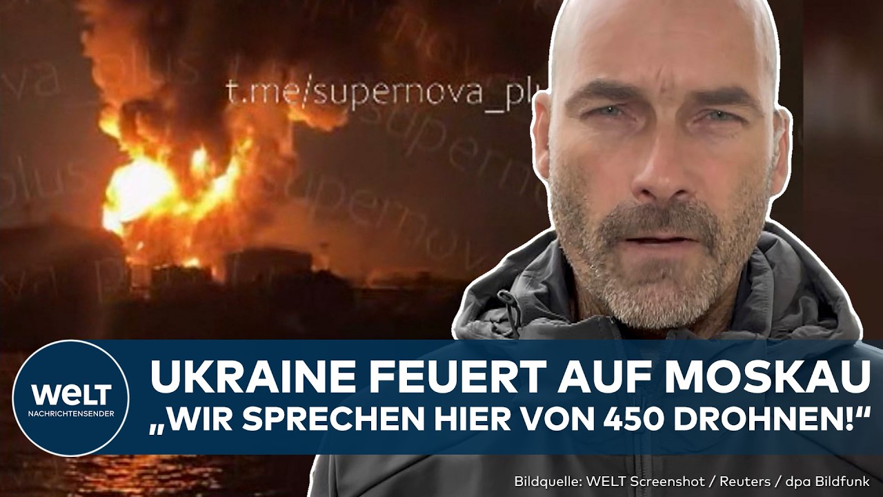 PUTINS KRIEG: Heftige Salve! Ukraine feuert auf Moskau! Russland schießt Flughäfen wegen Drohnen