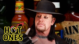 The Undertaker Takes Care of Business While Eating Spicy Wings | Hot Ones video