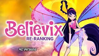 Winx Club 4/5 &amp; Movie | Believix Multilanguage - Personal Re-Ranking | 42 Versions