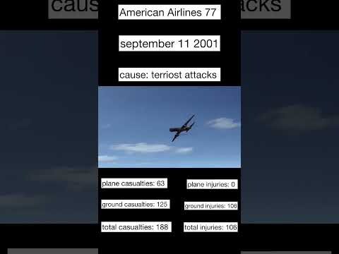american airlines 77( this plane was apart of the 9/11 attacks.)