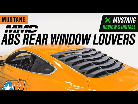 2015-2020 Mustang Fastback MMD ABS Rear Window Louvers Review & Install
