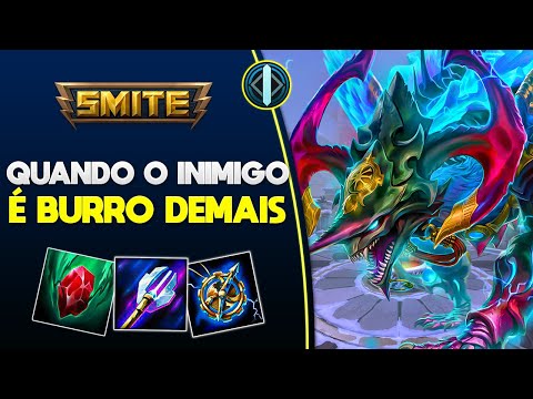 Quando o inimigo é BURRO DEMAIS! "ovo focar o xitu" TIAMAT MID RANKED - ⚡ Smite BR Ranked Conquista