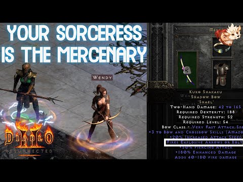 Your Mercenary Kills EVERYTHING! Enchant Sorceress Build Guide | Diablo 2 Resurrected D2R