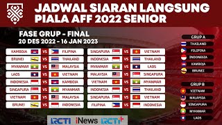 Download lagu Jadwal Lengkap Piala AFF 2022 Indonesia vs Thailan... mp3