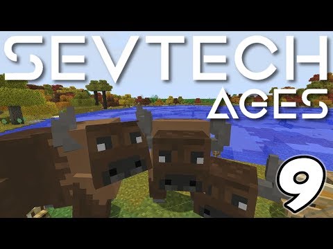 Minecraft Sevtech: Ages - BUFFALO DANCE and TOTEMIC CEREMONIES (Modded Survival) - Ep. 9