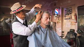 💈 Legends Never Fade ✨ Haircut By 81-Year-Old Barber In A Classic 1960s Barbershop | Mexico City