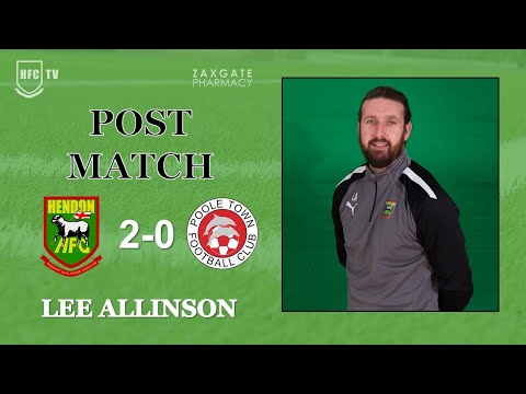 Lee Allinson post match v POOLE TOWN - 19 March 2024