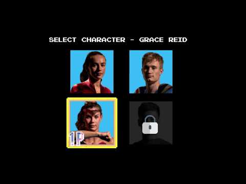 Grace Reid 8bit Pixel Superhero Diving video
