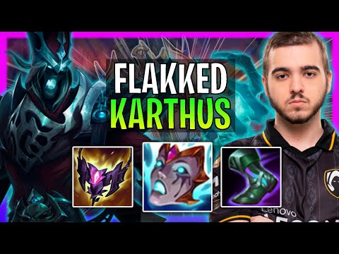 FLAKKED JUGANDO UNA BOTLANE LOCA! - HRTS Flakked Juega Karthus Bot vs Xayah! | Season 2023