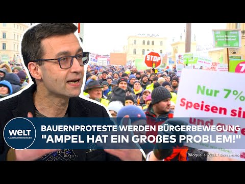 BAUERNPROTESTE IN DEUTSCHLAND: Beginn einer neuen Bürgerbewegung "Ampel hat ein großes Problem!"