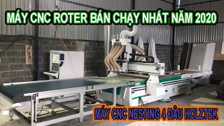Máy CNC Nesting 4 Đầu Holztek R1325-R4 | Máy CNC Router Cắt Ván MDF, MFC, Laminate ...