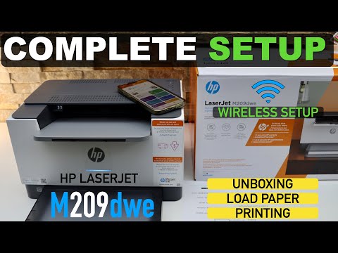 Thumbnail for HP LaserJet M209dwe Setup, Load Paper, Wireless WiFi Setup, Wireless Printing - A Complete Setup