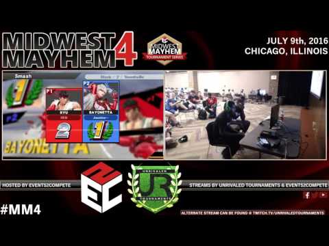 Midwest Mayhem 4 – Top 12 Losers – Renegade (Ryu) vs. Pink Fresh (Bayonetta)