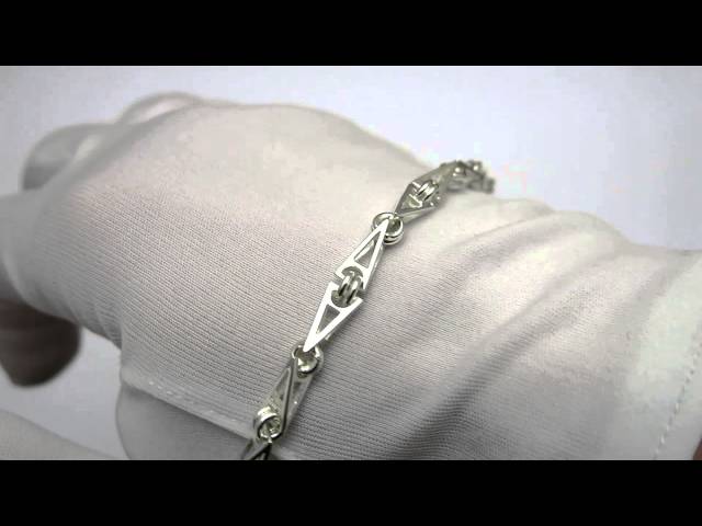 Серебряный браслет "Рокко-Барокко" ехм10 Видеообзор