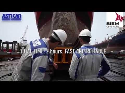 Siem Ruby dry docking at Astican