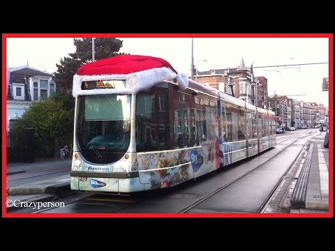 RET Kersttram Citadis 2115 & 2104 op Soetendaalseweg Rotterdam naar Molenlaan & Spangen!