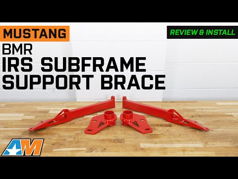 2015-2024 Mustang BMR IRS Subframe Support Brace; Red Review & Install