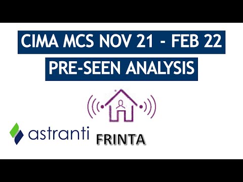 CIMA Management Case Study November 2021/February 2022 Pre-Seen Analysis - Frinta