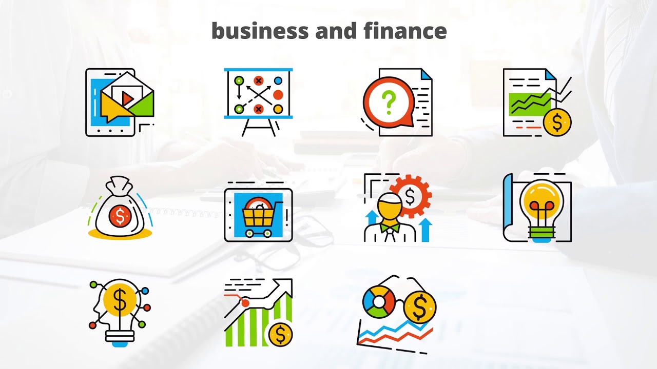 Business and Finance - Flat Animated Icons | Elements - Envato elements