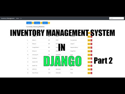 Django IMS - Defining Models - Part 2