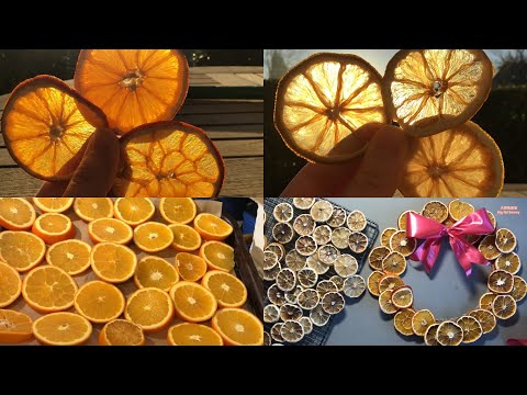 How to make dried fruit #orange slices /lemon slices