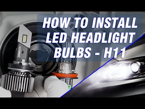 How to install led headlight bulbs - H11/H8/H9/H16/H10/9005/9006/9012/880/881  - Novsight LED