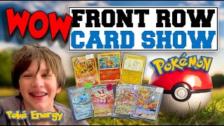 We traded for $1500 worth of cards at the Front Row Card Show and then opened packs when we got home
