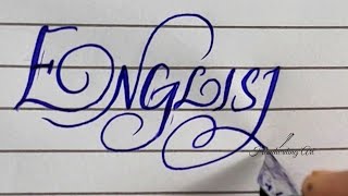 How to write English Assignment in style|calligraphy writing|English handwriting|Handwriting Art