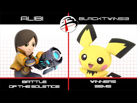 Battle of the Solstice  | Alibi (Mii Gunner) vs Blacktwins13 (Pichu) | WSF | SSBU
