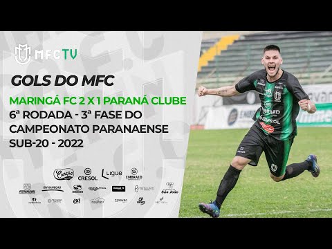 Gols do Maringá Futebol Clube na vitória por 2 a 1 sobre o Paraná Clube - Paranaense sub-20