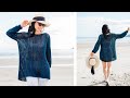 Crochet Summer Beach Cover Up | Mesh Summer Sweater Tutorial