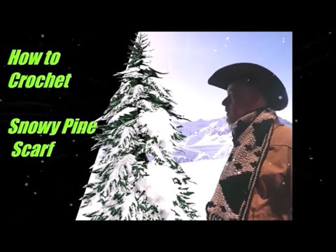 How to Crochet the Snowy Pine Mosaic Scarf ~ Crochet By Night