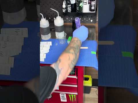 How to set up tattoo station for beginners including how to wrap tattoo machine!