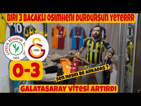 Delil Reis Çıldırdı - Rizespor 0-3 Galatasaray Maçı Tepki Videosu #keşfet #galatasaray #osimhen 