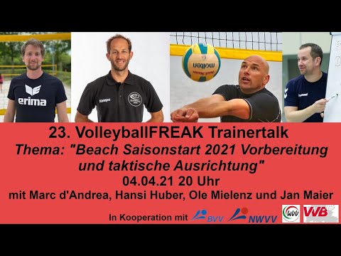 23. VolleyballFREAK Trainertalk - Beach Saisonstart 2021 Vorbereitung und taktische Ausrichtung