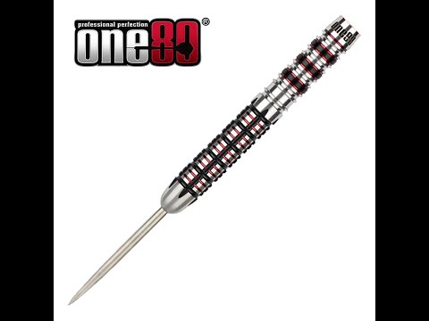 One80 Black J21 - 01 - 25g - Steel Tip Darts - D1769