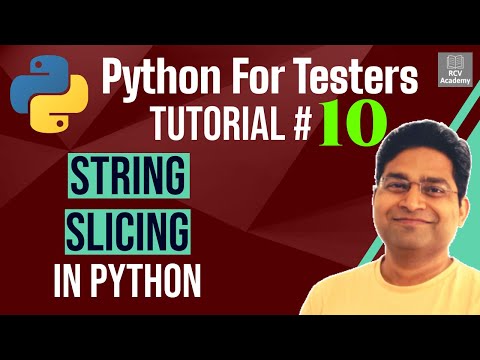 Python for Testers 10 String Slicing in Python