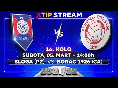 XtipStream: Sloga (Požega) – Borac 1926 (Čačak) (subota, 5. mart, 14:00)