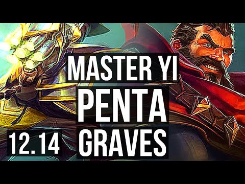 MASTER YI vs GRAVES (JNG) | Penta, Rank 5 Yi, 68% winrate, Legendary, 26/4/11 | NA Master | 12.14
